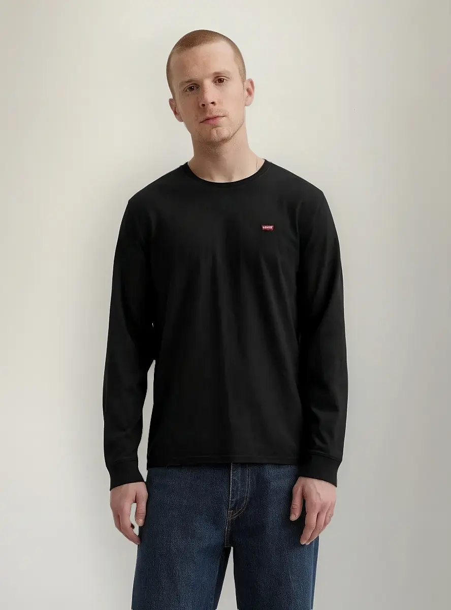 Remera manga larga patch negra