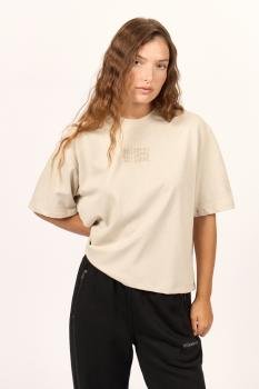 Remera Surf High Boxy Beige