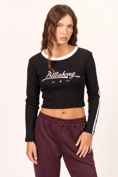 Remera Rush Baby Long negro